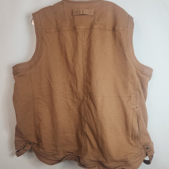 Duluth Trading Co. DuluthFlex Fire Hose Ultimate Work Vest 2XL | Brown Canvas - Picture 8 of 8
